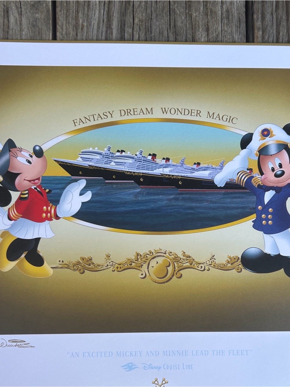 Disney Cruise Line "Magical Fleet" Lithograph Don Ducky Williams LE + COA